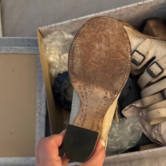 Freebird Women's Tan Leather Heeled Boots - Picture 3 of 5